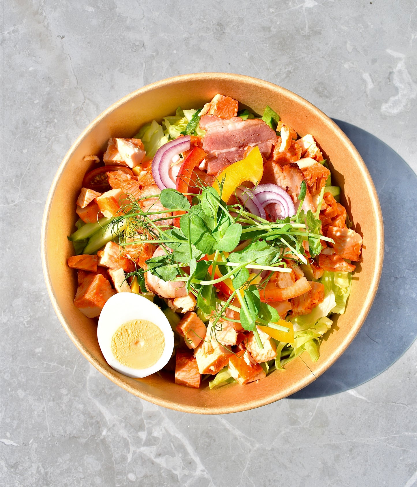 Kyckling & baconsallad