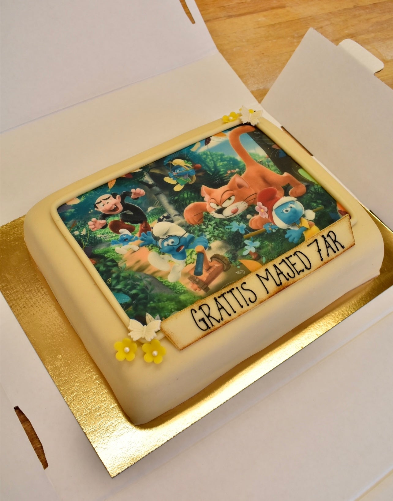 Rektangulär Oblattårta